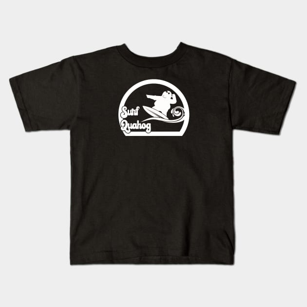 Surf Quahog Kids T-Shirt by @johnnehill